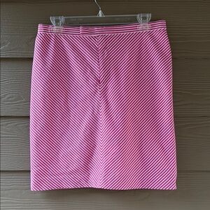 Ralph Lauren Sport Pink White Stripe Knee-Length A-line Lined Golf Skirt Size 8